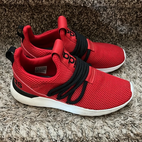 Adidas Red and Black Slip on Shoes - Picture 2 of 5